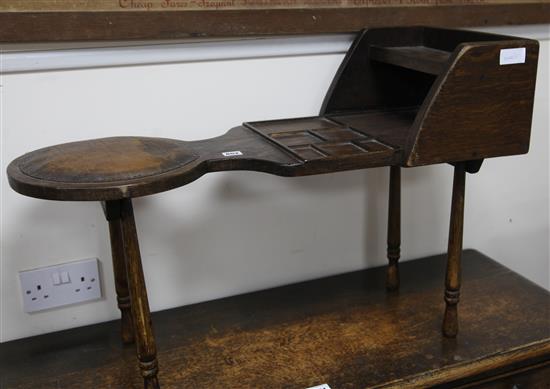 A cobblers stool W.85cm